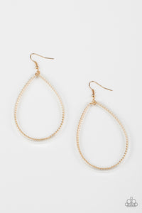 Just ENCASE You Missed It - Gold Earring