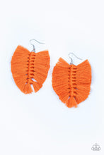 Load image into Gallery viewer, Knotted Native - Orange Earrings
