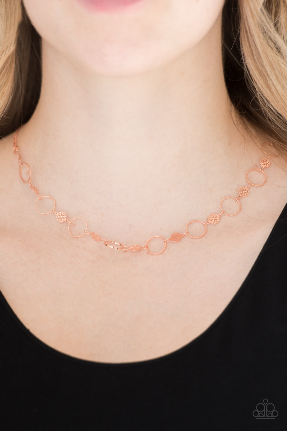 Demurely Dainty - Copper Necklace