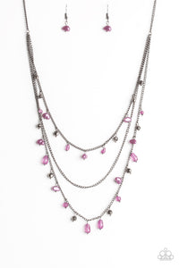 Pebble Beach Beauty - Purple Necklace