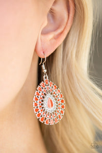 City Chateau - Orange Earring