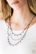 Load image into Gallery viewer, Pebble Beach Beauty - Purple Necklace
