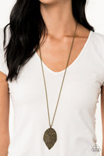 Load image into Gallery viewer, Natural Re-LEAF - Brass Necklace
