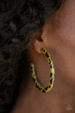 Load image into Gallery viewer, HAUTE-Blooded - Yellow Hoop Earrings
