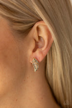 Load image into Gallery viewer, Feathered Fortune - Gold Post Earring
