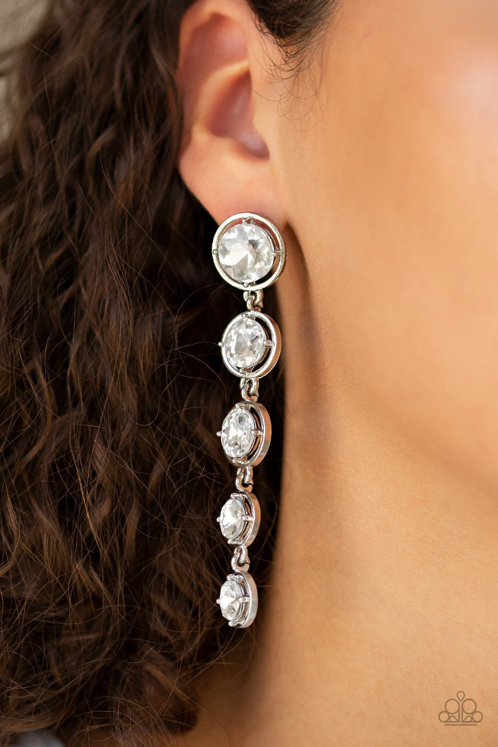 Drippin’ In Starlight - White Post Earrings