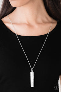 Big Shot Shimmer - White Necklace