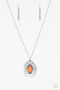 Summer Sunbeam - Orange Necklace