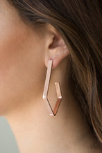 Load image into Gallery viewer, Geo Grand - Copper Earrings
