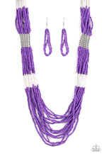 Load image into Gallery viewer, Let It BEAD - Purple Necklace
