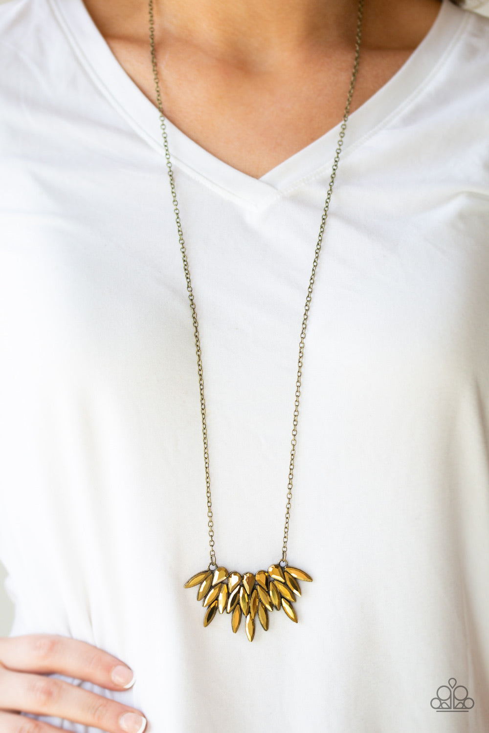 Crowning Moment - Brass Necklace