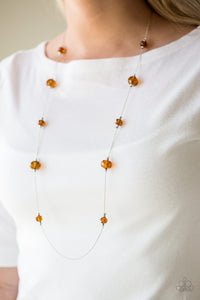 Champagne On The Rocks - Brown Necklace