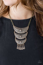 Load image into Gallery viewer, Go STEER-Crazy - Brass Necklace
