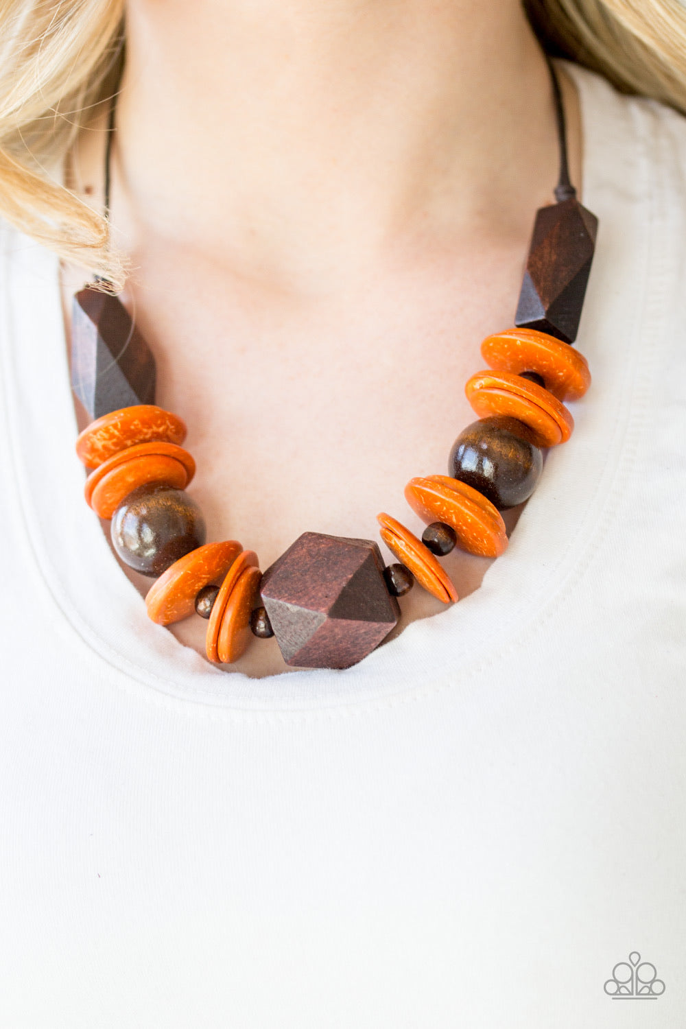 Pacific Paradise - Orange Necklace