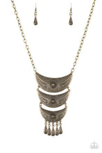 Load image into Gallery viewer, Go STEER-Crazy - Brass Necklace
