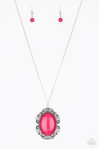 Vintage Vanity - Pink Necklace