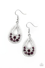 Load image into Gallery viewer, Sparkling Stardom - Purple Earring
