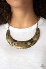 Load image into Gallery viewer, Geographic Goddess - Brass Necklace
