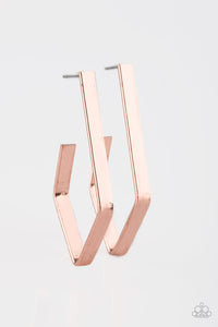 Geo Grand - Copper Earrings