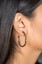 Load image into Gallery viewer, Another Day, Another Slay - Black Hoop Earring
