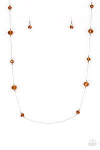 Champagne On The Rocks - Brown Necklace