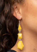 Load image into Gallery viewer, Geo Getaway - Yellow Earring
