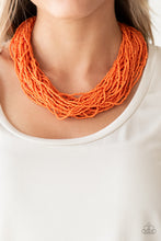 Load image into Gallery viewer, The Show Must CONGO On! - Orange Necklace
