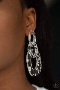 Confetti Congo - White Post Earring