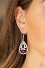 Load image into Gallery viewer, Sparkling Stardom - Purple Earring
