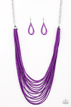 Load image into Gallery viewer, Peacefully Pacific - Purple Necklace
