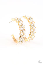 Load image into Gallery viewer, Glitter Galaxy - Gold Hoop Earring
